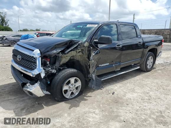 2020 Toyota Tundra SR5 with VIN 5TFDY5F13LX954213, listed as a Copart auction lot 65200365 with 40,542 mi miles and Salvage title. Bid and sale history available at DreamBid. Image 1.