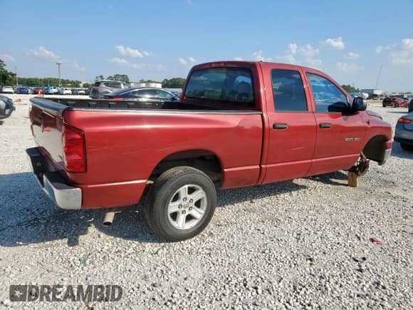 2007 Dodge 1500 SLT with VIN 1D7HA18P87J506726, listed as a Copart auction lot 84790045 with 172,618 mi miles and Salvage title. Bid and sale history available at DreamBid. Image 3.