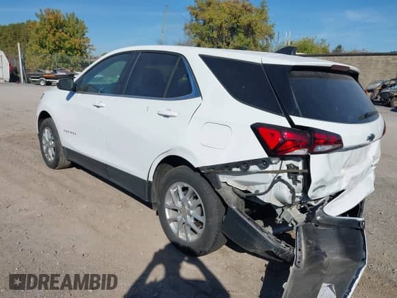 2024 Chevrolet Equinox LT with VIN 3GNAXUEG2RS236482, listed as a IAAI auction lot 43376267 with 19,685 mi miles and . Bid and sale history available at DreamBid. Image 3.