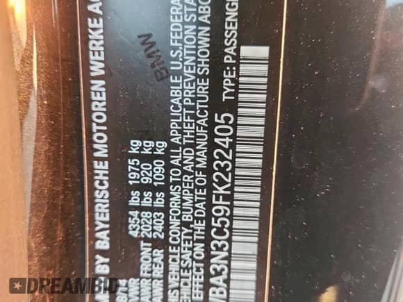 2015 BMW 4 Series 428i с VIN WBA3N3C59FK232405, выставлен на аукционе Copart как лот 80633125 с пробегом 174 830 миль миль и Списание • Salvage title. История ставок и продаж доступна на DreamBid. Изображение 12.