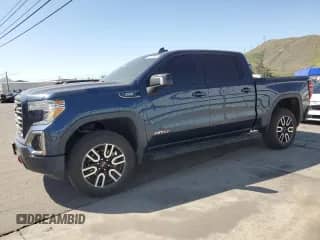 2020 GMC Sierra 1500 AT4 with VIN 3GTU9EET4LG330697, listed as a Copart auction lot 45712045 with 55,749 mi miles and Clean title. Bid and sale history available at DreamBid. Image 1.