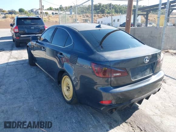 2007 Lexus IS 250 with VIN JTHBK262572045813, listed as a IAAI auction lot 43198768 with Not provided miles and . Bid and sale history available at DreamBid. Image 3.