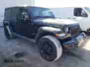 2021 Jeep Wrangler Unlimited Sahara High Altitude with VIN 1C4HJXEG6MW755185, listed as a Copart auction lot 83619754 with 36,330 mi miles and Salvage title. Bid and sale history available at DreamBid. Image 4.