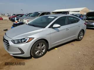 2017 Hyundai Elantra Limited with VIN KMHD84LF4HU241335, listed as a Copart auction lot 71693245 with 70,259 mi miles and Salvage title. Bid and sale history available at DreamBid. Image 1.