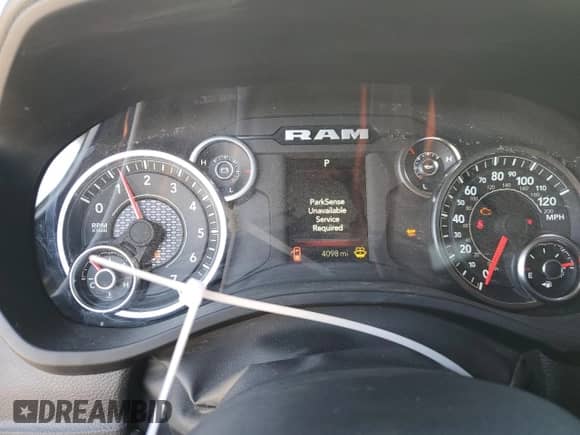 2025 Ram 1500 Warlock with VIN 1C6SRFGP3SN559804, listed as a Copart auction lot 42405215 with 4,098 mi miles and Clean title. Bid and sale history available at DreamBid. Image 9.