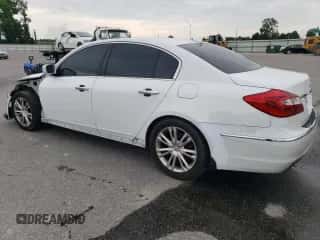 2014 Hyundai Genesis 3.8L z VIN KMHGC4DD1EU259750, wystawiony jako Copart lot #57047204 z przebiegiem 148 079 mil mil oraz Szkoda całkowita • Salvage title. Historia ofert i sprzedaży dostępna na DreamBid. Obrazek 2.
