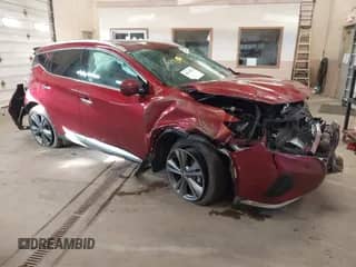 2021 Nissan Murano Platinum with VIN 5N1AZ2DS3MC135863, listed as a IAAI auction lot 40693939 with Not provided miles and . Bid and sale history available at DreamBid. Image 1.