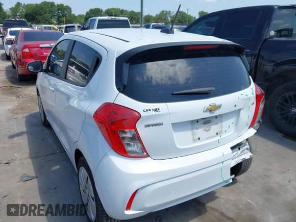 2016 Chevrolet Spark LS with VIN KL8CB6SA2GC565688, listed as a IAAI auction lot 42397545 with 54,438 mi miles and . Bid and sale history available at DreamBid. Image 3.