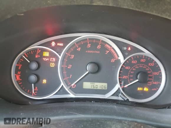 2014 Subaru WRX WRX with VIN JF1GR7E65EG212293, listed as a Copart auction lot 55800125 with 150,106 mi miles and Salvage title. Bid and sale history available at DreamBid. Image 9.