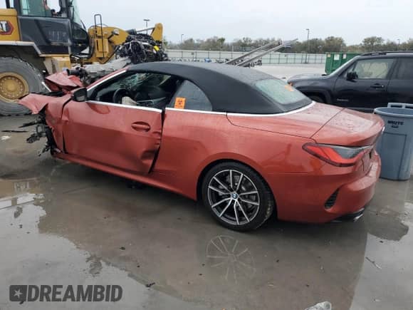 2022 BMW 4 Series 430i with VIN WBA23AT04NCK24960, listed as a Copart auction lot 45815565 with Not provided miles and Non repairable. Bid and sale history available at DreamBid. Image 2.