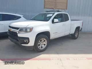 2021 Chevrolet Colorado 2WD LT z VIN 1GCHSCEN6M1266139, wystawiony jako IAAI lot #43153109 z przebiegiem 110 156 mil mil oraz . Historia ofert i sprzedaży dostępna na DreamBid. Obrazek 2.