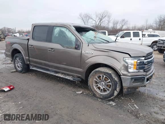 2018 Ford F-150 XL z VIN 1FTEW1EPXJFB66086, wystawiony jako IAAI lot #41897738 z przebiegiem 180 612 mil mil oraz . Historia ofert i sprzedaży dostępna na DreamBid. Obrazek 1.
