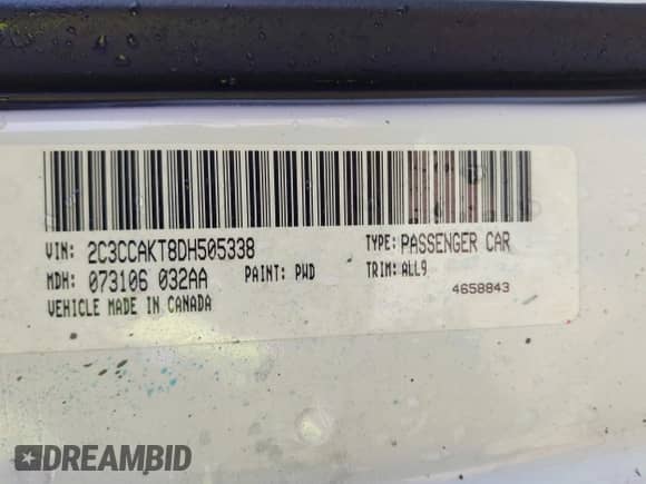 2013 Chrysler 300 C z VIN 2C3CCAKT8DH505338, wystawiony jako IAAI lot #42399191 z przebiegiem 226 118 mil mil oraz . Historia ofert i sprzedaży dostępna na DreamBid. Obrazek 9.