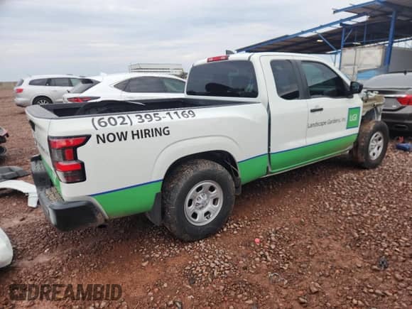 2024 Nissan Frontier S with VIN 1N6ED1CL1RN669400, listed as a Copart auction lot 84985035 with 10,810 mi miles and Salvage title. Bid and sale history available at DreamBid. Image 3.
