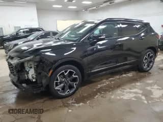 2022 Chevrolet Blazer RS с VIN 3GNKBKRS4NS183901, выставлен на аукционе Copart как лот 80121995 с пробегом 69 693 миль миль и Списание • Salvage title. История ставок и продаж доступна на DreamBid. Изображение 1.