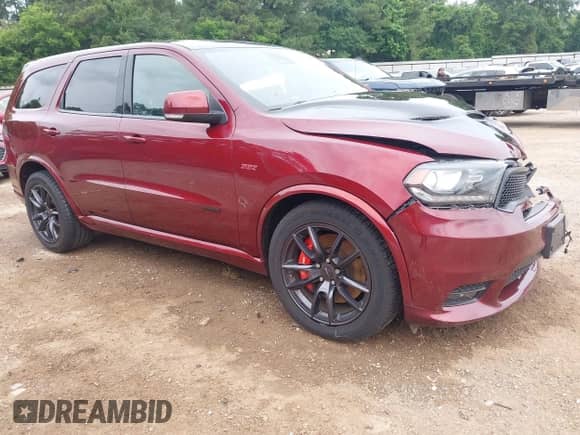 2018 Dodge Durango SRT with VIN 1C4SDJGJ1JC486058, listed as a IAAI auction lot 42271685 with 42,360 mi miles and . Bid and sale history available at DreamBid. Image 1.