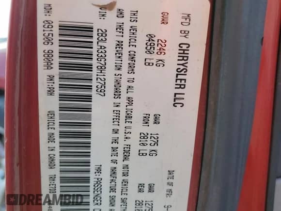 2008 Dodge Charger SXT с VIN 2B3LA33G78H127597, выставлен на аукционе Copart как лот 70795264 с пробегом 126 395 миль миль и Списание • Salvage title. История ставок и продаж доступна на DreamBid. Изображение 13.