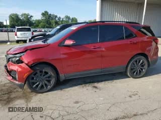 2022 Chevrolet Equinox RS с VIN 2GNAXWEV7N6108631, выставлен на аукционе Copart как лот 67931525 с пробегом 44 298 миль миль и Списание • Salvage title. История ставок и продаж доступна на DreamBid. Изображение 1.
