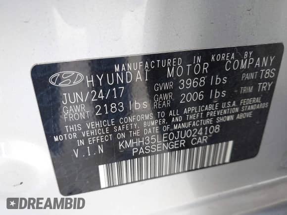 2018 Hyundai Elantra с VIN KMHH35LE0JU024108, выставлен на аукционе IAAI как лот 42607613 с пробегом 43 347 миль миль и . История ставок и продаж доступна на DreamBid. Изображение 9.