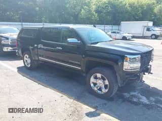 2017 Chevrolet Silverado 1500 LTZ with VIN 3GCUKSEC9HG505956, listed as a IAAI auction lot 42914614 with 133,081 mi miles and . Bid and sale history available at DreamBid. Image 1.