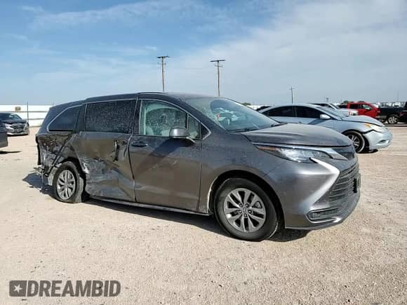 2023 Toyota Sienna LE with VIN 5TDKRKEC5PS154482, listed as a Copart auction lot 68848475 with 52,940 mi miles and Salvage title. Bid and sale history available at DreamBid. Image 14.