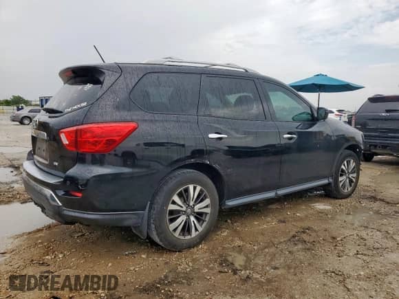 2017 Nissan Pathfinder SV with VIN 5N1DR2MN5HC602455, listed as a Copart auction lot 62899365 with 144,937 mi miles and Salvage title. Bid and sale history available at DreamBid. Image 3.