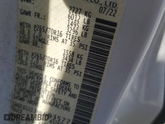 2022 Nissan Frontier S с VIN 1N6ED1CL3NN693577, выставлен на аукционе Copart как лот 55144235 с пробегом 67 773 миль миль и Списание • Salvage title. История ставок и продаж доступна на DreamBid. Изображение 12.