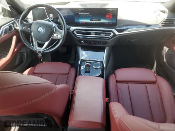 2024 BMW i4 eDrive35 with VIN WBY43AW03RFR59830, listed as a Copart auction lot 70283535 with 23,026 mi miles and Salvage title. Bid and sale history available at DreamBid. Image 8.