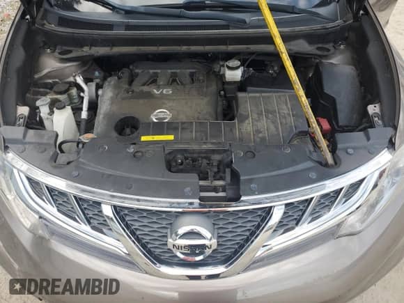 2014 Nissan Murano SV with VIN JN8AZ1MU2EW403516, listed as a Copart auction lot 80005205 with 112,444 mi miles and Salvage title. Bid and sale history available at DreamBid. Image 12.