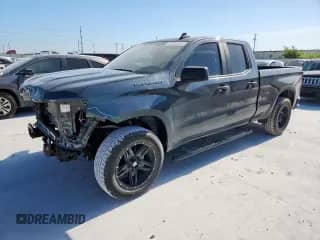 2020 Chevrolet Silverado 1500 Custom with VIN 1GCRWBEH5LZ219813, listed as a Copart auction lot 66562515 with 37,600 mi miles and Salvage title. Bid and sale history available at DreamBid. Image 1.