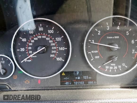 2016 BMW 3 Series 328i with VIN WBA8E9G58GNT44552, listed as a Copart auction lot 71155915 with 121,103 mi miles and Salvage title. Bid and sale history available at DreamBid. Image 9.