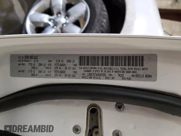 2017 Ram 1500 SLT z VIN 1C6RR7GTXHS507291, wystawiony jako Copart lot #87312034 z przebiegiem 75 074 mil mil oraz Szkoda całkowita • Salvage title. Historia ofert i sprzedaży dostępna na DreamBid. Obrazek 12.