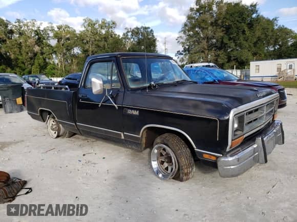 1986 Dodge Trucks with VIN 1B7HD14TXGS016934, listed as a Copart auction lot 69426432 with 333 mi miles and Salvage title. Bid and sale history available at DreamBid. Image 4.