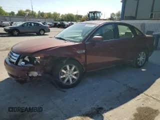 2008 Ford Taurus SEL with VIN 1FAHP24W08G186706, listed as a Copart auction lot 80608545 with 179,297 mi miles and Salvage title. Bid and sale history available at DreamBid. Image 1.