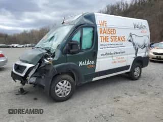 2022 Ram ProMaster Cargo z VIN 3C6LRVBG7NE109426, wystawiony jako Copart lot #87121205 z przebiegiem Nie podano mil oraz Szkoda całkowita • Salvage title. Historia ofert i sprzedaży dostępna na DreamBid. Obrazek 1.