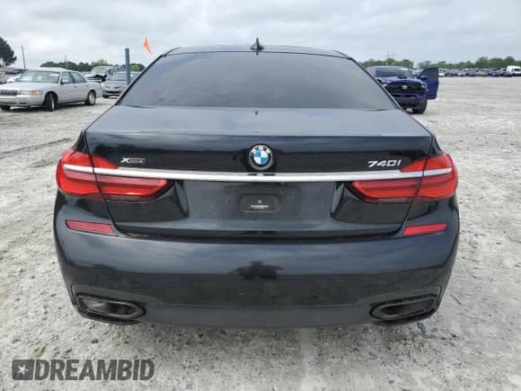 2019 BMW 7 Series 740i xDrive with VIN WBA7E4C51KGV28443, listed as a Copart auction lot 54751395 with Not provided miles and Clean title. Bid and sale history available at DreamBid. Image 6.