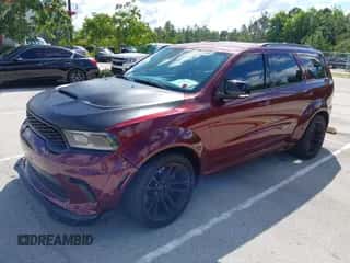 2021 Dodge Durango SRT Hellcat with VIN 1C4SDJH91MC716142, listed as a IAAI auction lot 43523331 with 37,058 mi miles and . Bid and sale history available at DreamBid. Image 2.