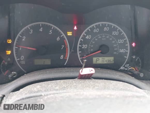 2011 Toyota Corolla S with VIN 2T1BU4EE2BC744698, listed as a IAAI auction lot 43579264 with 164,362 mi miles and . Bid and sale history available at DreamBid. Image 7.