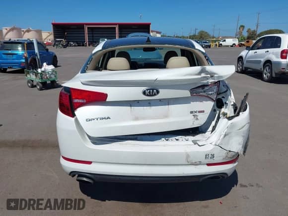 2013 KIA OPTIMA with VIN SXXGN4A75DG170636, listed as a IAAI auction lot 43096697 with 83,396 mi miles and . Bid and sale history available at DreamBid. Image 16.