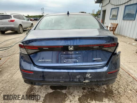 2023 Honda Accord EX-L with VIN 1HGCY2F65PA047592, listed as a Copart auction lot 71828735 with 46,076 mi miles and Salvage title. Bid and sale history available at DreamBid. Image 6.