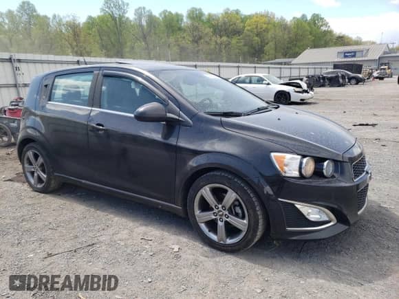2013 Chevrolet Sonic RS with VIN 1G1JH6SB0D4193126, listed as a Copart auction lot 52168534 with 74,810 mi miles and Salvage title. Bid and sale history available at DreamBid. Image 4.