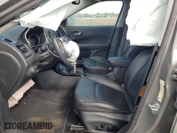 2020 Jeep Compass Limited with VIN 3C4NJDCB1LT101160, listed as a Copart auction lot 54838865 with 38,049 mi miles and Non repairable. Bid and sale history available at DreamBid. Image 7.