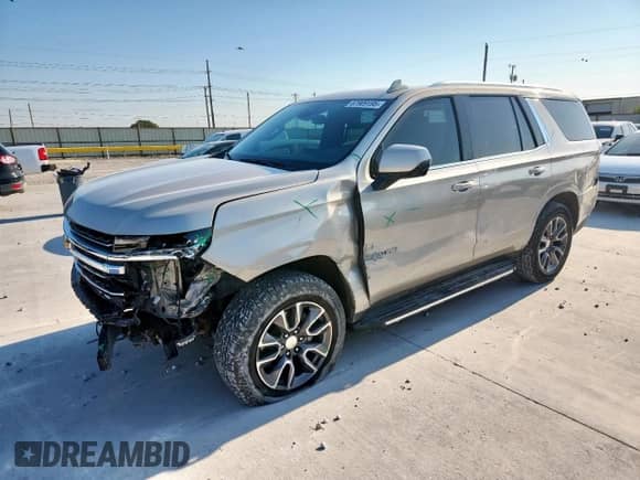 2023 Chevrolet Tahoe LT z VIN 1GNSCNKD2PR281647, wystawiony jako Copart lot #67909195 z przebiegiem 73 186 mil mil oraz Szkoda całkowita • Salvage title. Historia ofert i sprzedaży dostępna na DreamBid. Obrazek 1.