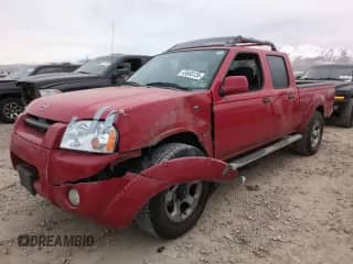 2004 Nissan Frontier SC with VIN 1N6MD29YX4C403429, listed as a Copart auction lot 43655135 with 105,282 mi miles and Salvage title. Bid and sale history available at DreamBid. Image 1.