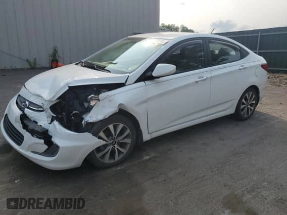 2017 Hyundai Accent Value Edition z VIN KMHCT4AE9HU345825, wystawiony jako Copart lot #71556195 z przebiegiem 48 176 mil mil oraz Szkoda całkowita • Salvage title. Historia ofert i sprzedaży dostępna na DreamBid. Obrazek 1.