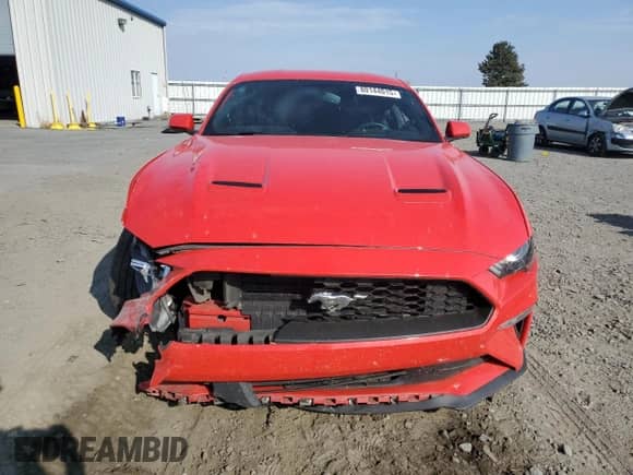 2018 Ford Mustang EcoBoost with VIN 1FA6P8TH5J5114947, listed as a Copart auction lot 80144015 with 71,097 mi miles and Salvage title. Bid and sale history available at DreamBid. Image 5.