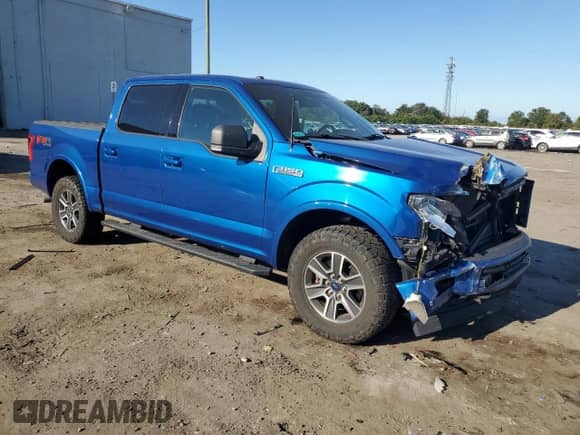 2017 Ford F-150 XLT with VIN 1FTEW1EF9HFC82431, listed as a Copart auction lot 85938125 with 121,719 mi miles and Salvage title. Bid and sale history available at DreamBid. Image 4.