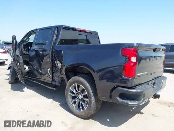 2022 Chevrolet Silverado 1500 RST with VIN 1GCUDEET2NZ520287, listed as a IAAI auction lot 42255608 with 37,264 mi miles and . Bid and sale history available at DreamBid. Image 3.