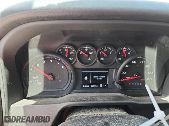 2024 Chevrolet Silverado 1500 Work Truck with VIN 1GCRAAED3RZ270483, listed as a Copart auction lot 66820355 with 22,971 mi miles and Salvage title. Bid and sale history available at DreamBid. Image 9.