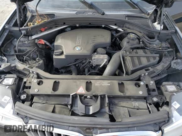 2015 BMW X3 sDrive28i with VIN 5UXWZ7C54F0M83421, listed as a Copart auction lot 63856585 with 77,689 mi miles and Salvage title. Bid and sale history available at DreamBid. Image 12.